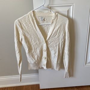 JCrew beige cardigan